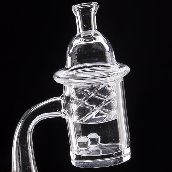 

Set 5MM Thick bottom Flat Top Quartz Banger &Terp Pearl Bowl & Cyclone Carb Cap 25mm quartz banger 10mm 14mm 18mm Glass Bong