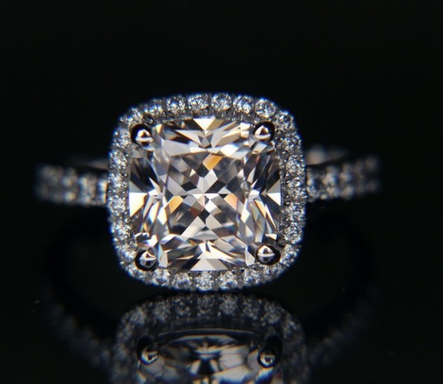 

Fashion Jewelry cushion cut 5A Zircon stone 925 Sterling silver Wedding Band Ring for women Sz 5-10 Gift Free shipping