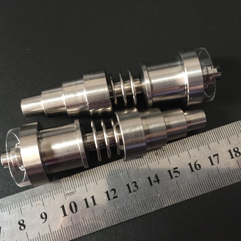 

Hot selling 10/14/18mm 6 in 1 Titanium nails/Quartz Hybrid Nails for 16mm or 20mm Enail Coil bongs smoking accessiores