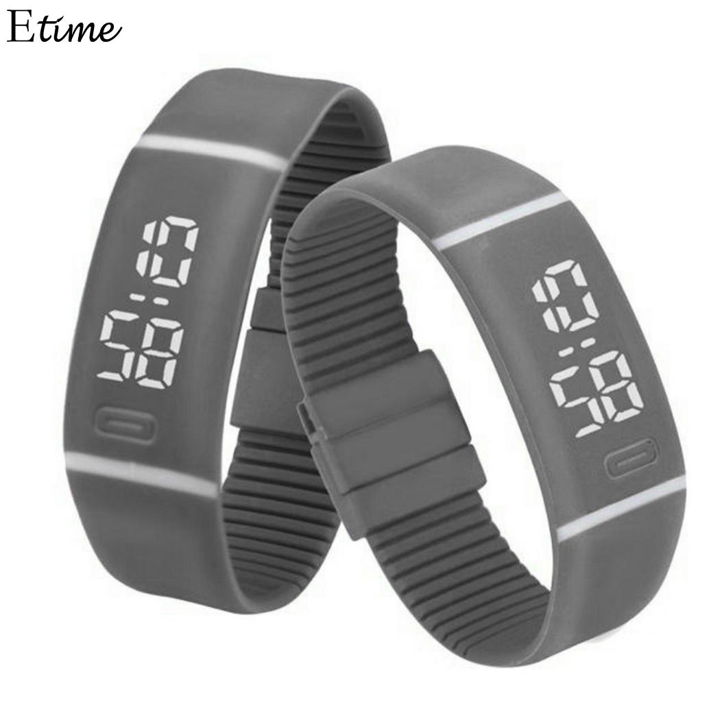 

FANALA Sports Watch Women Men Rubber LED Digital Watch Date Bracelet Wrist Watches relogio masculino, Red