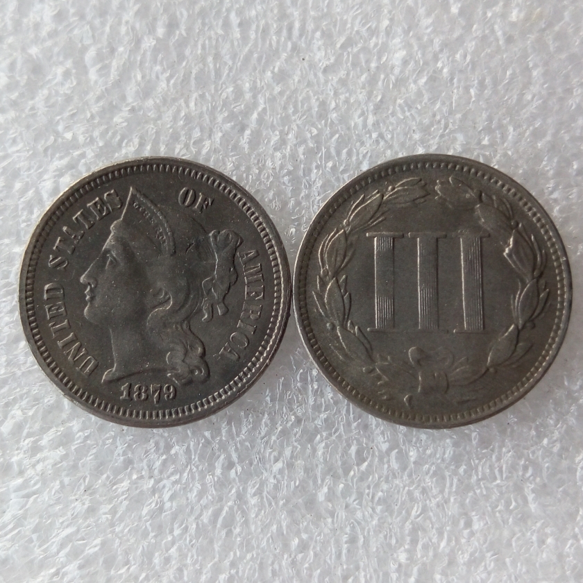 

US 1879 THREE CENT NICKEL Craft Copy Coins home decoration accessories