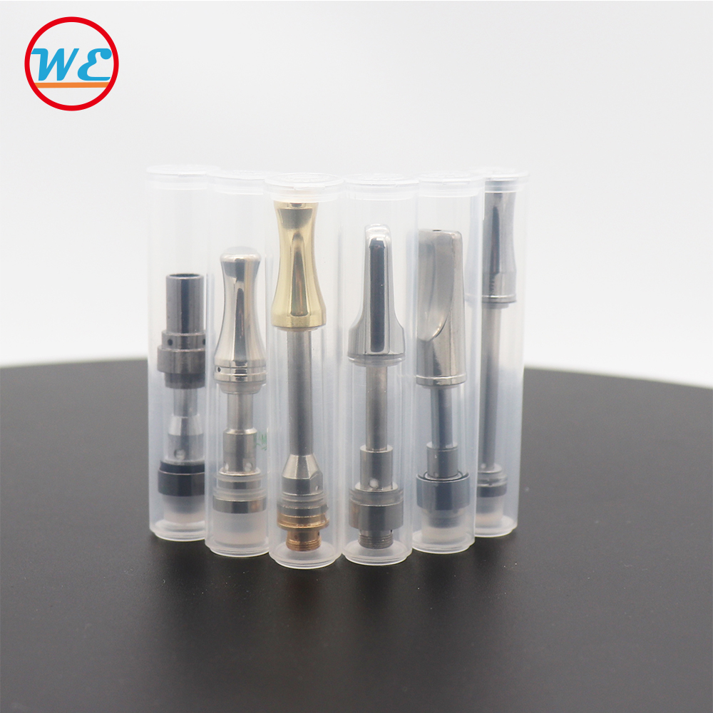 

Ecig Child Resistant Plastic Tube for vape cartridge Packaging Pop Top PP Tank Packaging Clear Tube Ceramic coil Oil Vape tanks