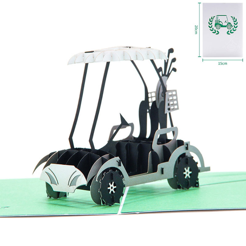 Nouvelle Main Pop Up 3D Voiture Vintage Personnalisée Cartes De Voeux Enveloppe Pour Business Party Livraison Gratuite