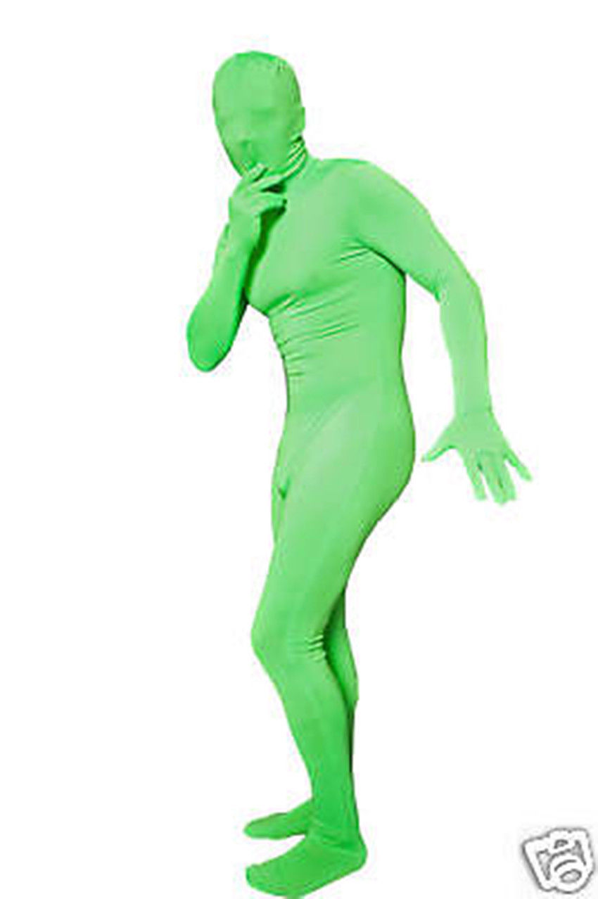 

NEW.Green Lycra Chromakey Green Screen Body Suit Green Chromakey size S-XXL, Yellow