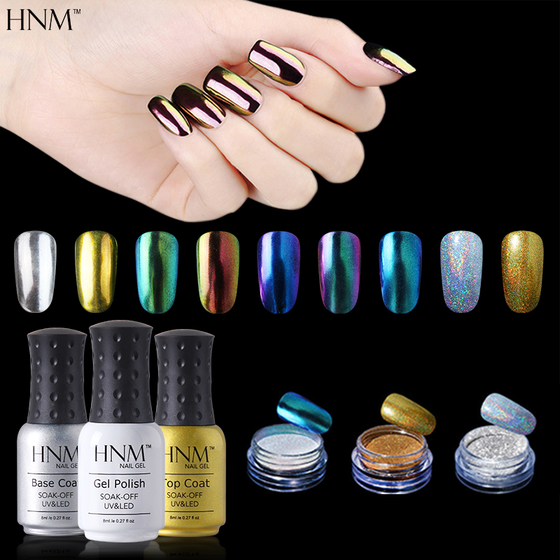 

HNM 1pcs Black Nail Gel 1 Set Top Coat Base Coat 3pcs Nail Glitter Dip Powder Set Gelpolish Gel Lak Art, Nail glitter set01
