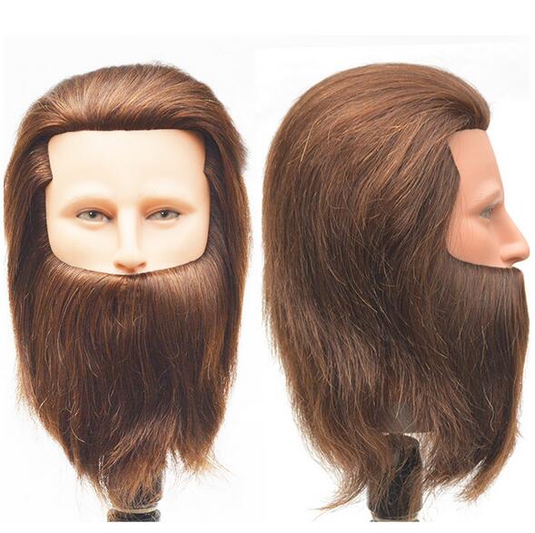 

100% Human Hair Male Training Mannequin with Heads for Hairdressers Men Mannequin Head with Human Hair Beauty School