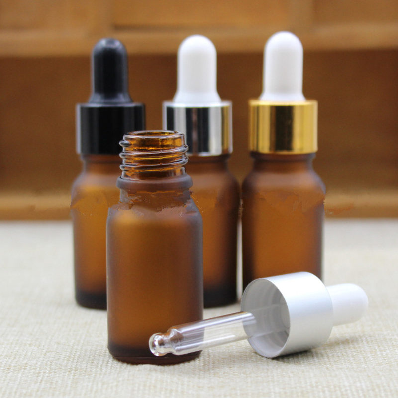 

10ml frosted glass bottle oil bottle amber dropper bottle glass jar, Sample Display Container fast shipping F20173089