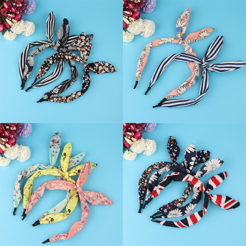 

Fashion Cute Rabbit Ears Hair Bands For Girl Party School Style Retro Women Headband Free Shipping