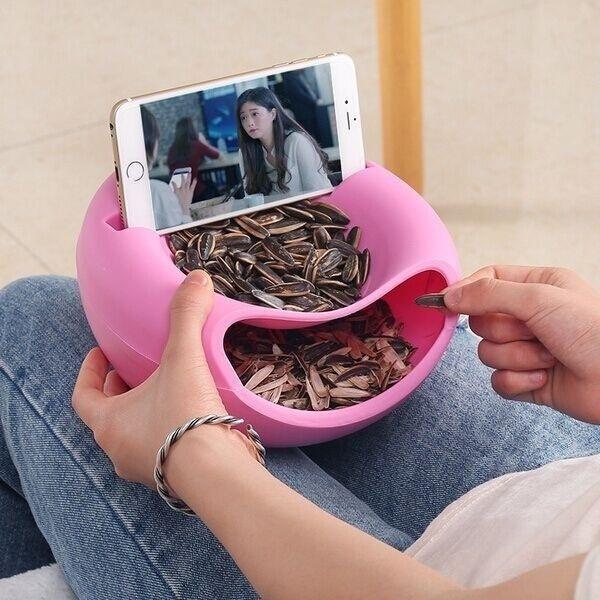 

Promotion Cell Phone Tablet Desk Stand Holder Creative Shape Bowl Perfect For Seeds Nuts And Dry Fruits Storage Box mounts