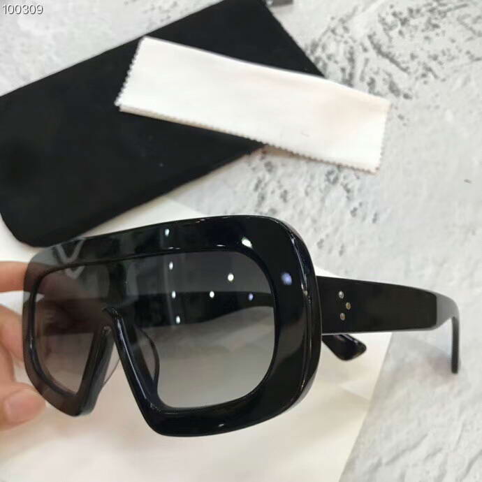 Oversize Rectangle Sunglasses Black/Grey Gradient Sonnenbrille CL41377 occhiali da sole Luxury Designer Sunglasses glasses with box