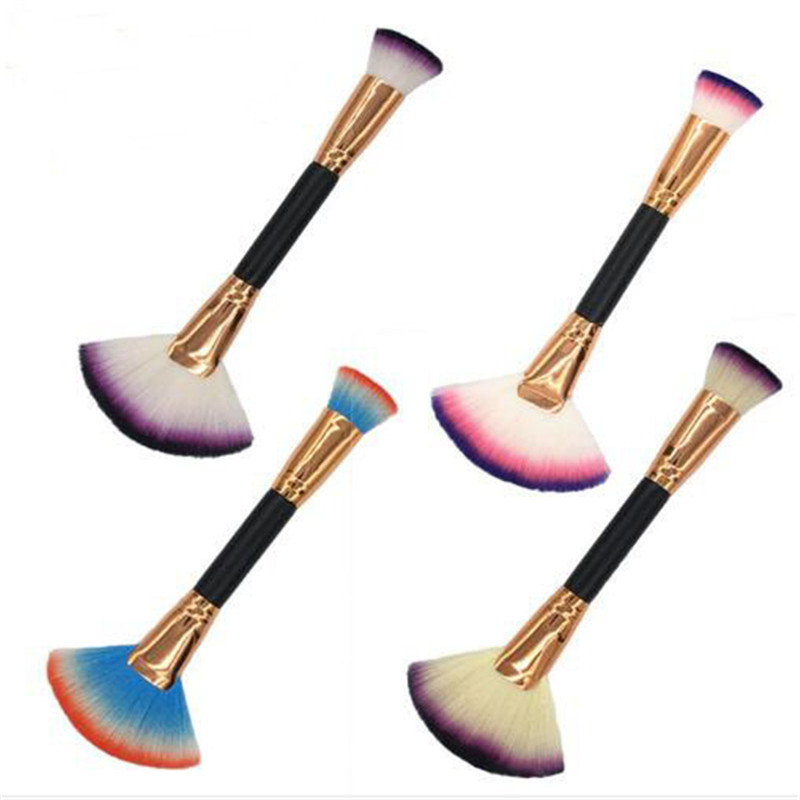 

Professional Double Head Foundation Makeup Brush Single Makeup Powder Blush Double Cosmetic Brushes free shipping