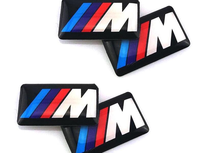 

Car styling auto emblem sticker for Bmw M M5 M6 F32 E53 E90 F10 X3 Epoxy Drop