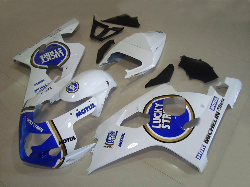 Offre spéciale kit de carénage pour SUZUKI GSXR600 GSXR750 04 05 K4 marché secondaire GSX-R600/750 2004 2005 ensemble de carénages bleu blanc HA1