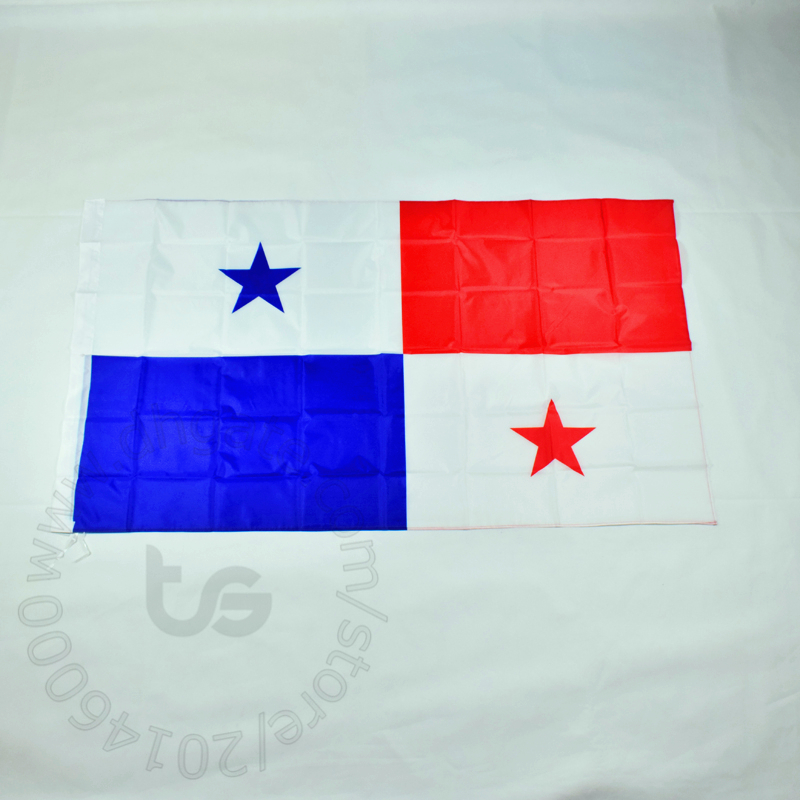 

Panama / Panamanian flag national Free shipping 3x5 FT/90*150cm Hanging National flag Panamanian Home Decoration banner