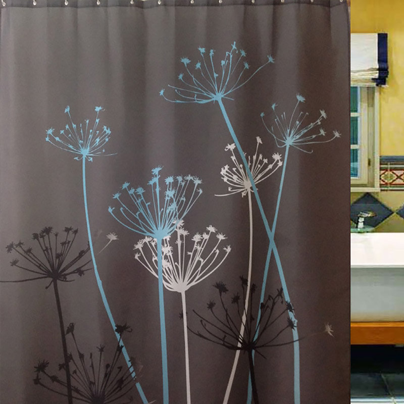 Stile-8 Cortina de ba/ño de Tela Impermeable Resistente al Moho Cortina De Ducha Tela De Poli/éster Impermeable Cortina De Ba/ño De Impresi/ón Digital 180 x 180cm