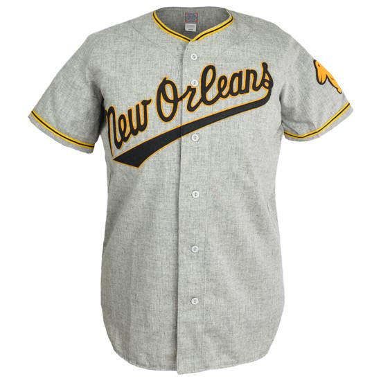 

Pelicans 1955 Road Jersey 100% Stitched Embroidery Vintage Baseball Jerseys Custom Any Name Any Number Free Shipping, 7 grey