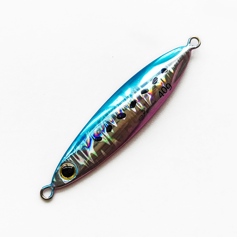 

Metal Jigging Fishing Spoon Lure 5pcs 20g30g40g60g Slow Shake Iron Plate Long Shot Laser Luminous Lead Baits Sea Fishing Jig Lures