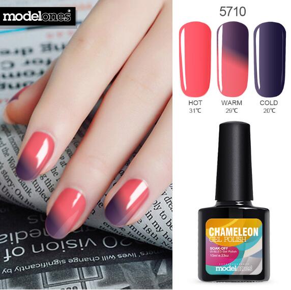 

10ML Thermo Nail Gel Polish Change Color Temperature UV Nail Gel Polish Thermal UV Gel Nail Varnish, As shown