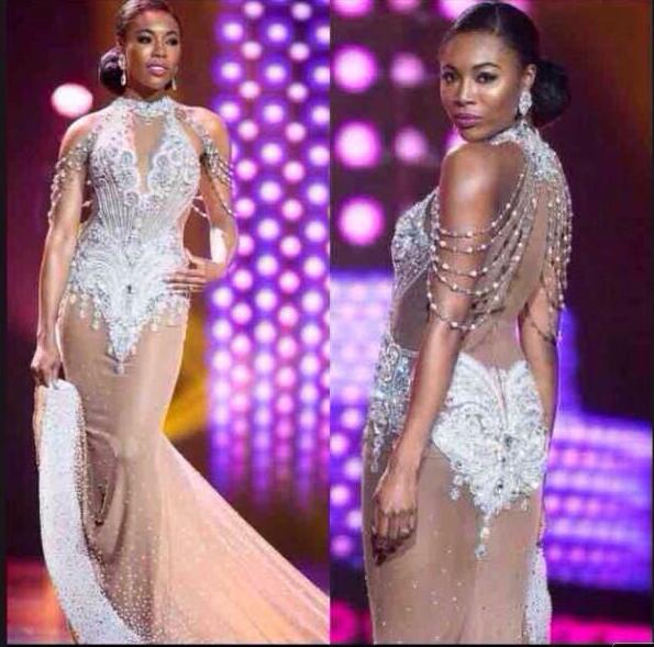 

Evening dress Yousef aljasmi Kim kardashian O-Neck Beaded Appliqued Mermaid Long dress Backless Almoda gianninaazar ZuhLair murad Ziadnakad, Same with picture