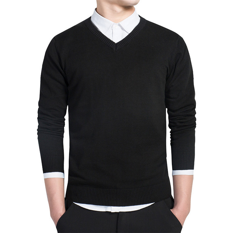Großhandel 2018 Frühling Herren Pullover Pullover Einfache Art Baumwolle Gestrickt V Ausschnitt Pullover Pullover Dünne Männliche Strickwaren Blau Rot Großhandel 2018 Frühling Herren Pullover Pullover Einfache Art Baumwolle Gestrickt V Ausschnitt Pullover Pullover Dünne Männliche Strickwaren Blau Rot