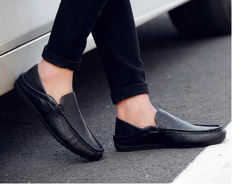 

2018 hot summer men, beans and shoes, fashion casual shoes for young people., Black