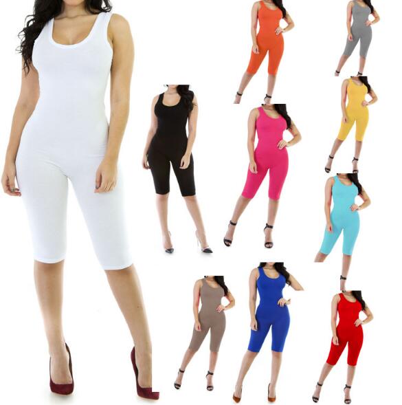 2018 New Women's Jumpsuit Low-Chest Stretch Justaucorps Sexy Jumpsuit Sports lady wear gilet Pantalon Une Pièce livraison gratuite