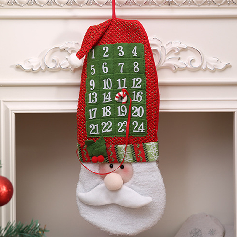 Babbo Natale Calendario Xmas Decorazione del Tessuto Tasche Buon Natale Babbo Natale Padre Advent Calendar Countdown Ornament Babbo Natale Calendario Xmas Decorazione del Tessuto Tasche Buon Natale Babbo Natale Padre Advent Calendar Countdown Ornament