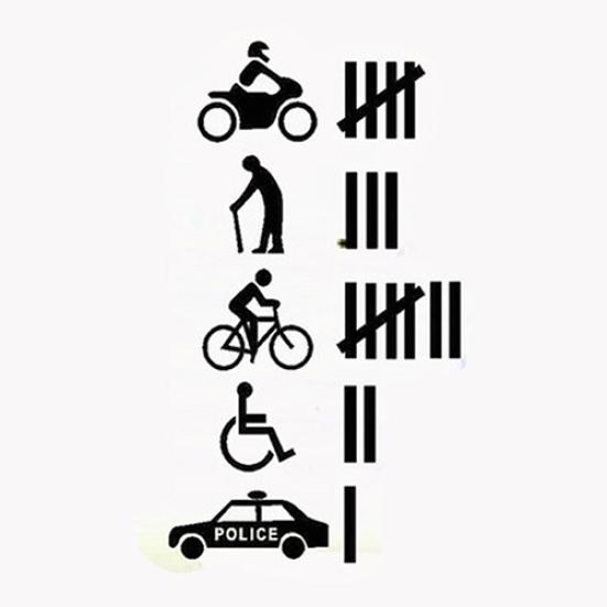 

32*11CM funny road crossing car awindow bumper creative sticker CA-114