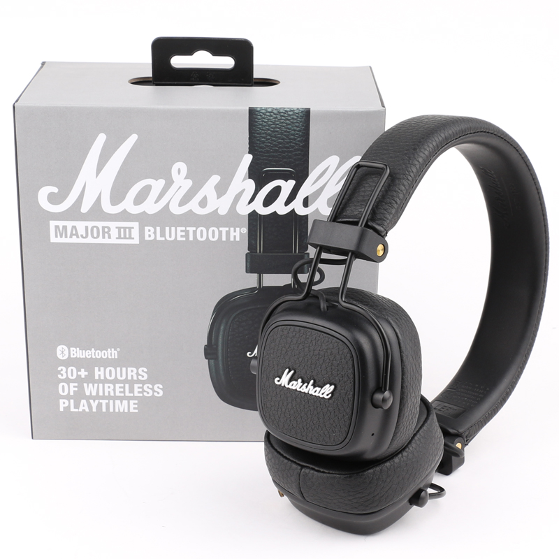 

marshall major iii 3.0 2.0 bluetooth wireless headphones deep bass noise isolating headset wireless major 3 hi-fi