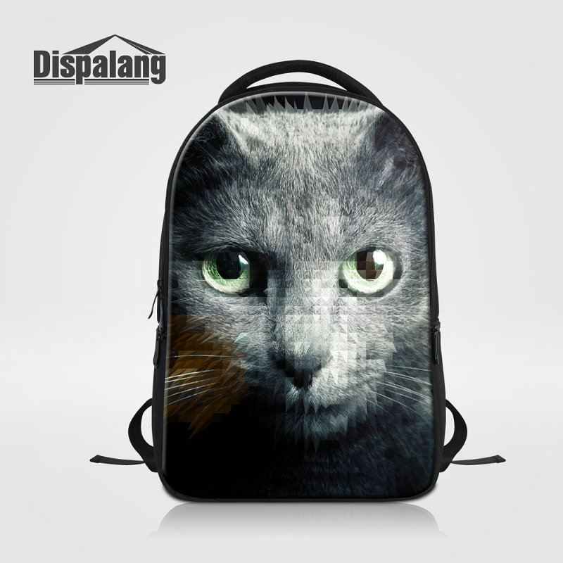 

Cat School Bags For Women Larger Women's Shoulder Bags Animal Prints Laptop Backpack For High School Children Bagpacks Travel Knapsack Bolsa, As the picture show