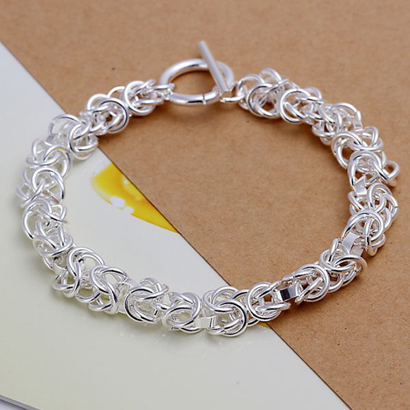 

Fine 925 Sterling Silver Bracelet,XMAS New Style 925Silver Chain Classic For Women Men Fashion Jewelry Gift Link Italy Percing H33