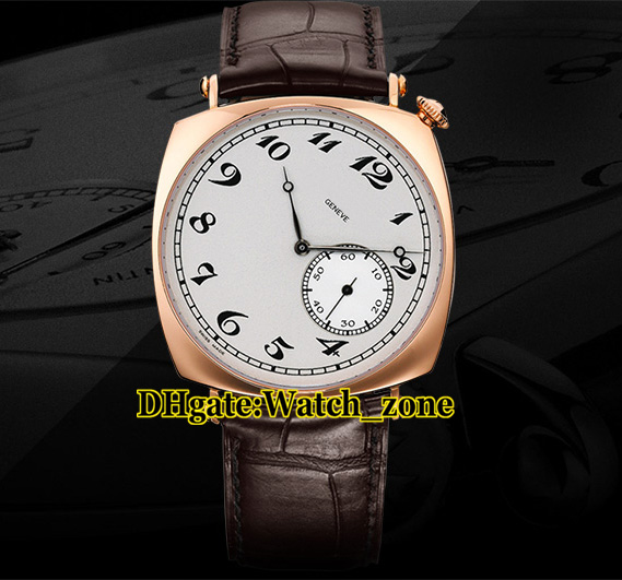 

40mm Historiques American 1921 Automatic 82035/000R-9359 Mens Watch White Dial Rose Gold Case Leather Strap Gents Wristwatches, Vca132d