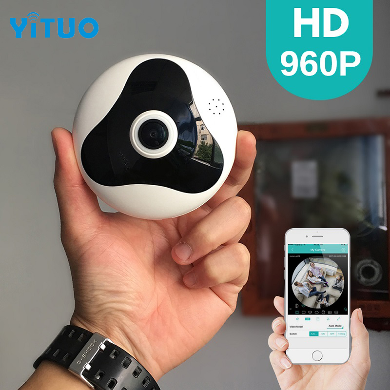 

YITUO 960P 3D VR WI-FI Camera 360 Degree Panoramic IP Camera 1.3MP FIsheye Wireless Wifi Smart Camera TF Card Slot Home Security