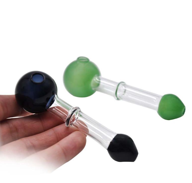 

14cm long glass oil burner, pipe glass pipe, color diversity suction pipe