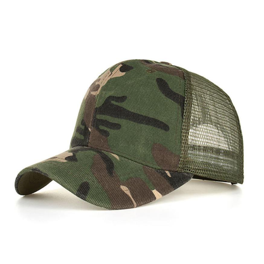 

Camouflage Summer Cap Mesh Hats For Men Women Casual Hats Hip Hop Baseball Caps for men baseball cap women gorras mujer, Army green