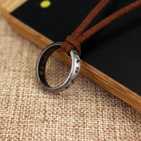 

Leather necklace PS4 game Uncharted 4 A Thief's End Nathan Drake necklaces Cord Chain Long Necklace jewelry men Accessories -30