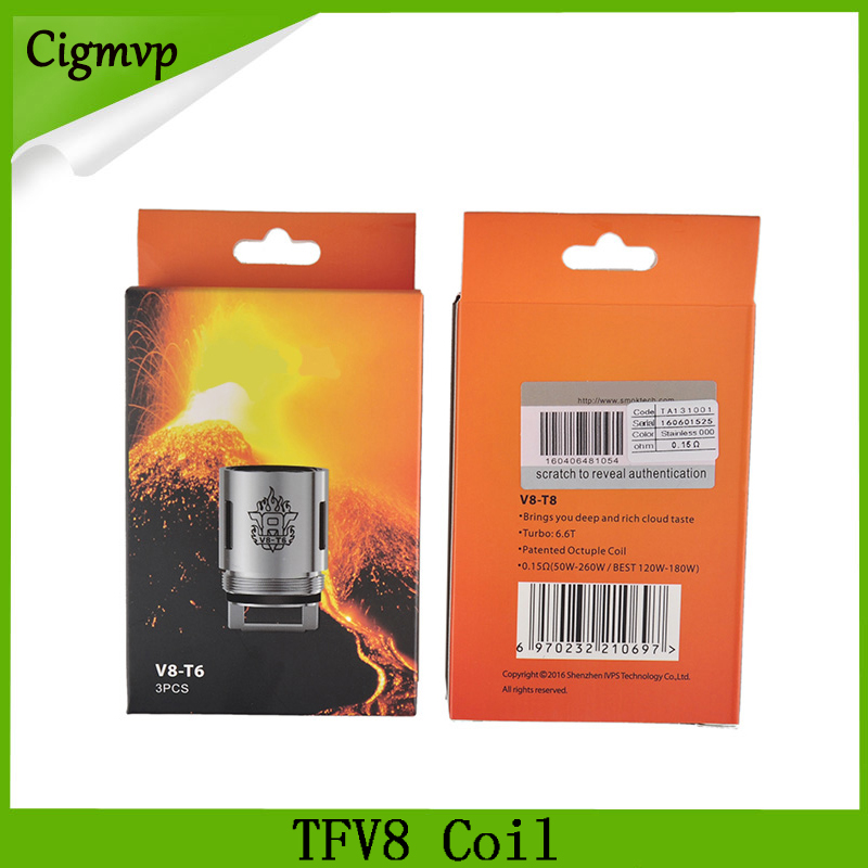 

TFV8 Coil Head V8-T8 V8-T6 V8-Q4 Replacement Coils Fit Cloud Beast Tank DHL