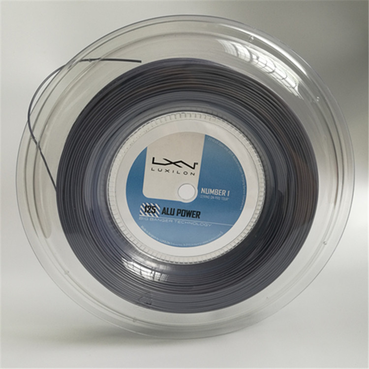 

Hot Selling LUXILON Big Banger Alu Power Tennis Racquet String 200m Grey Color Same As Original