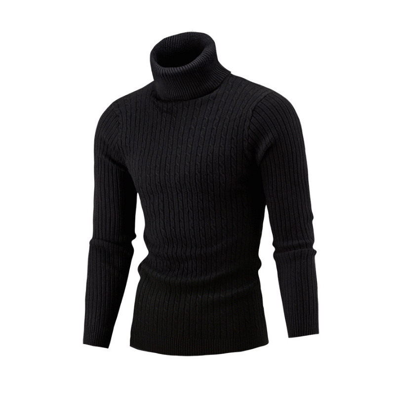 NEW 2018 Winter Mens Fashion Sweaters and Pullovers Men Brand Sweater Male Outerwear Jumper Knitted Turtleneck Sweaters M-XXL L18100803