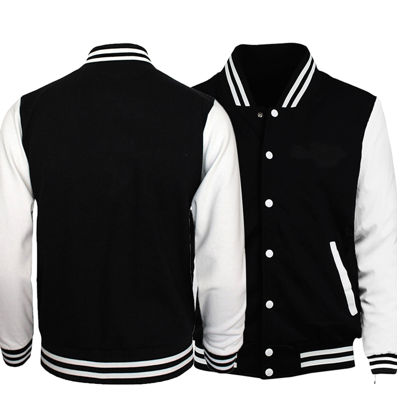 2018 Spring New Arrival Men Baseball Uniform Jackets Simple Style Solid Color Men Jacket Coat Tracksuit Sprotwear S-5XL