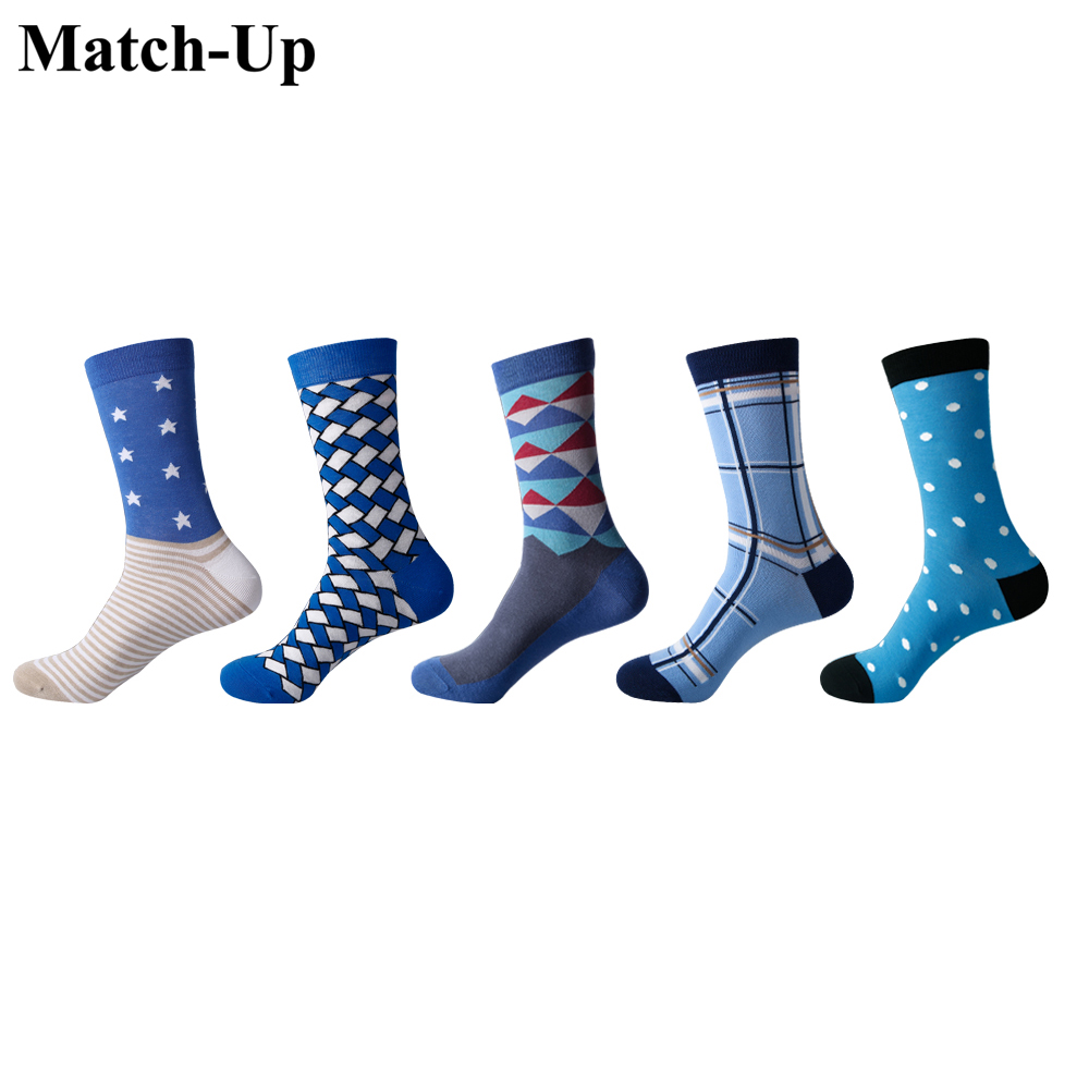 

Match-Up Men Colored Blue style Cotton Socks argyle Casual Crew Socks (5 Pairs/Lot) US 7.5-12, Beige