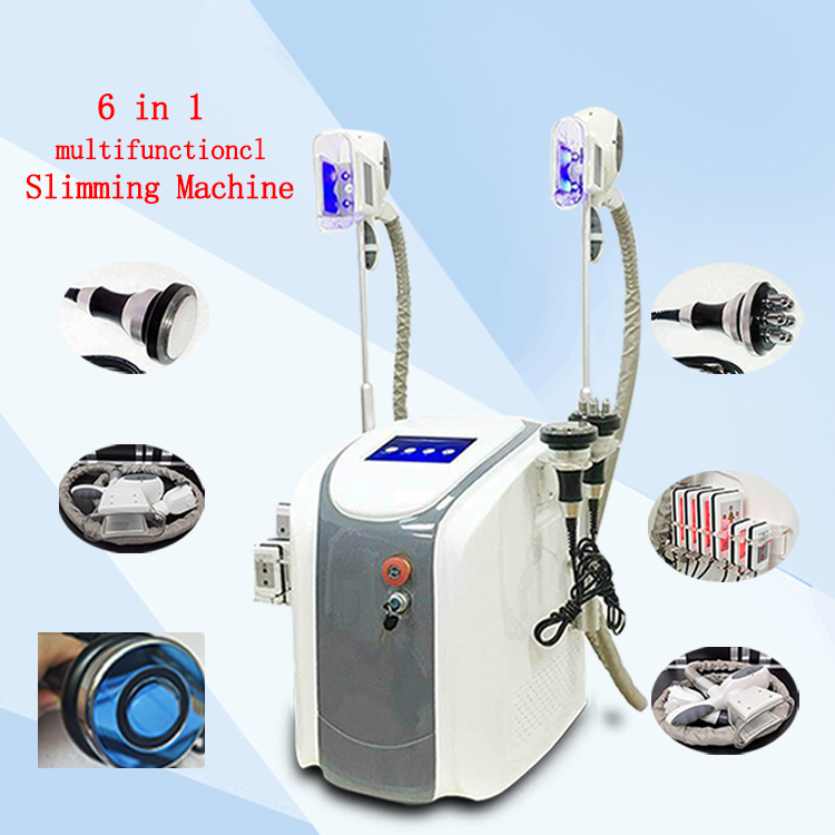 

2019 New 6 IN 1 cryolipolysis machines fat freezing lipo laser cavitation RF body slimming cryolipolysis Weight reduce machines for spa use