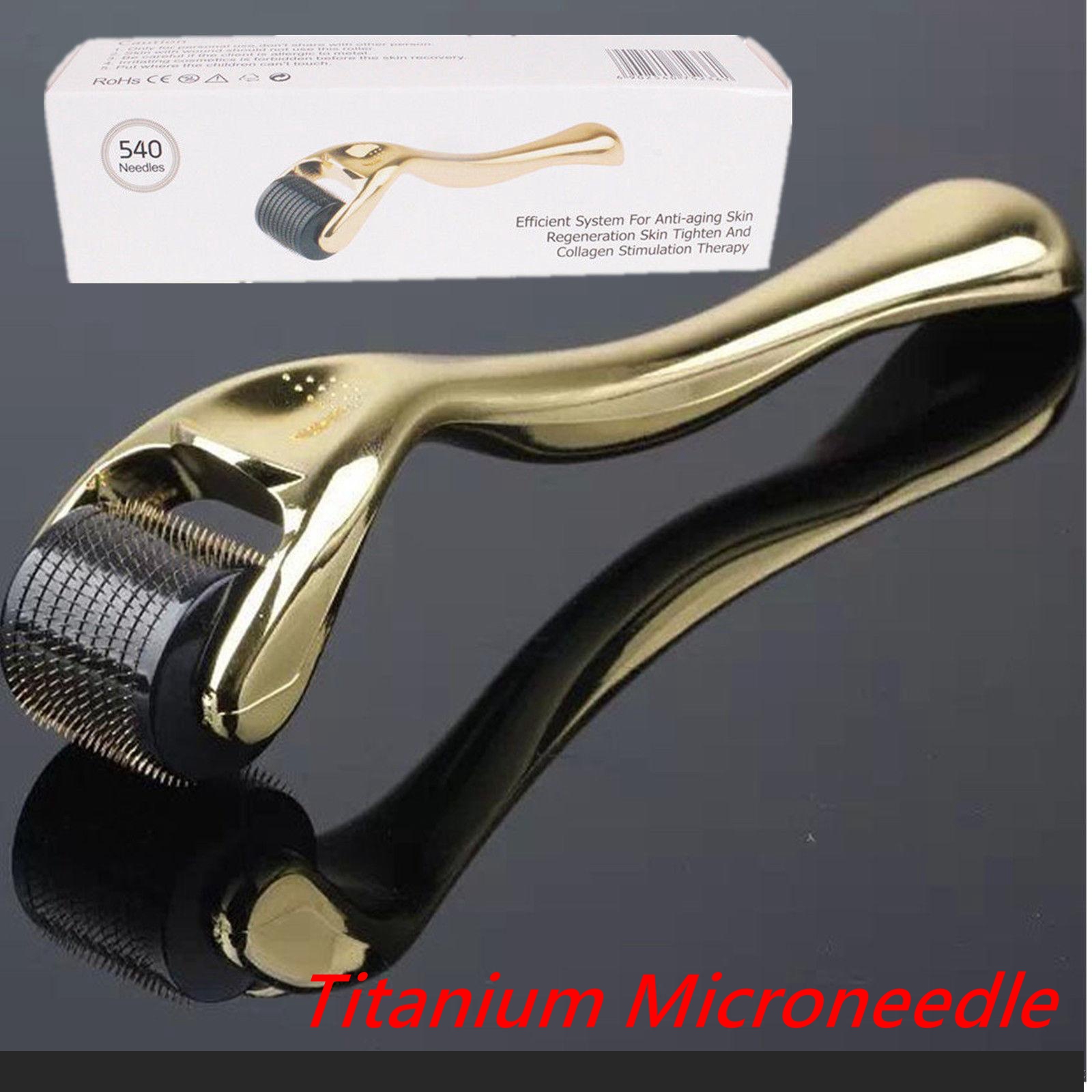 

DRS 540 Titanium Micro Needle Derma Roller Dermaroller Therapy Anti Acne Wrinkles Skin Beauty Roller CE