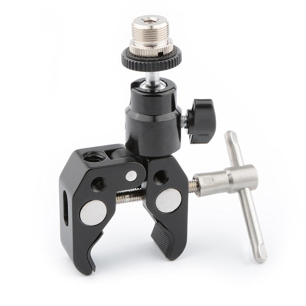 

CAMVATE Crab clamp & 5/8"-27 Ball Head Mount for Microphone