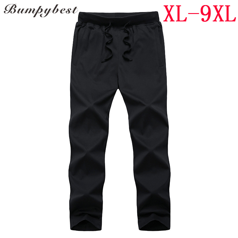 

Sportswer pants Male Large SIZE 6XL 7XL 8XL 9XL Thin section Bumpybeast Solid color Black Blue Spring Summer Autumn pants 9527