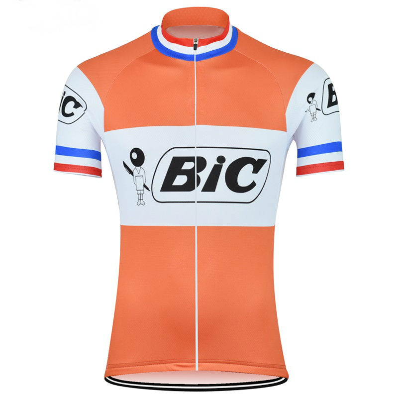 

2022 Bic Orange Cycling Jersey Summer mens Cycling Shirts Breathable Bike Clothing MTB Ropa Ciclismo Bicycle Maillot only, Jersey only