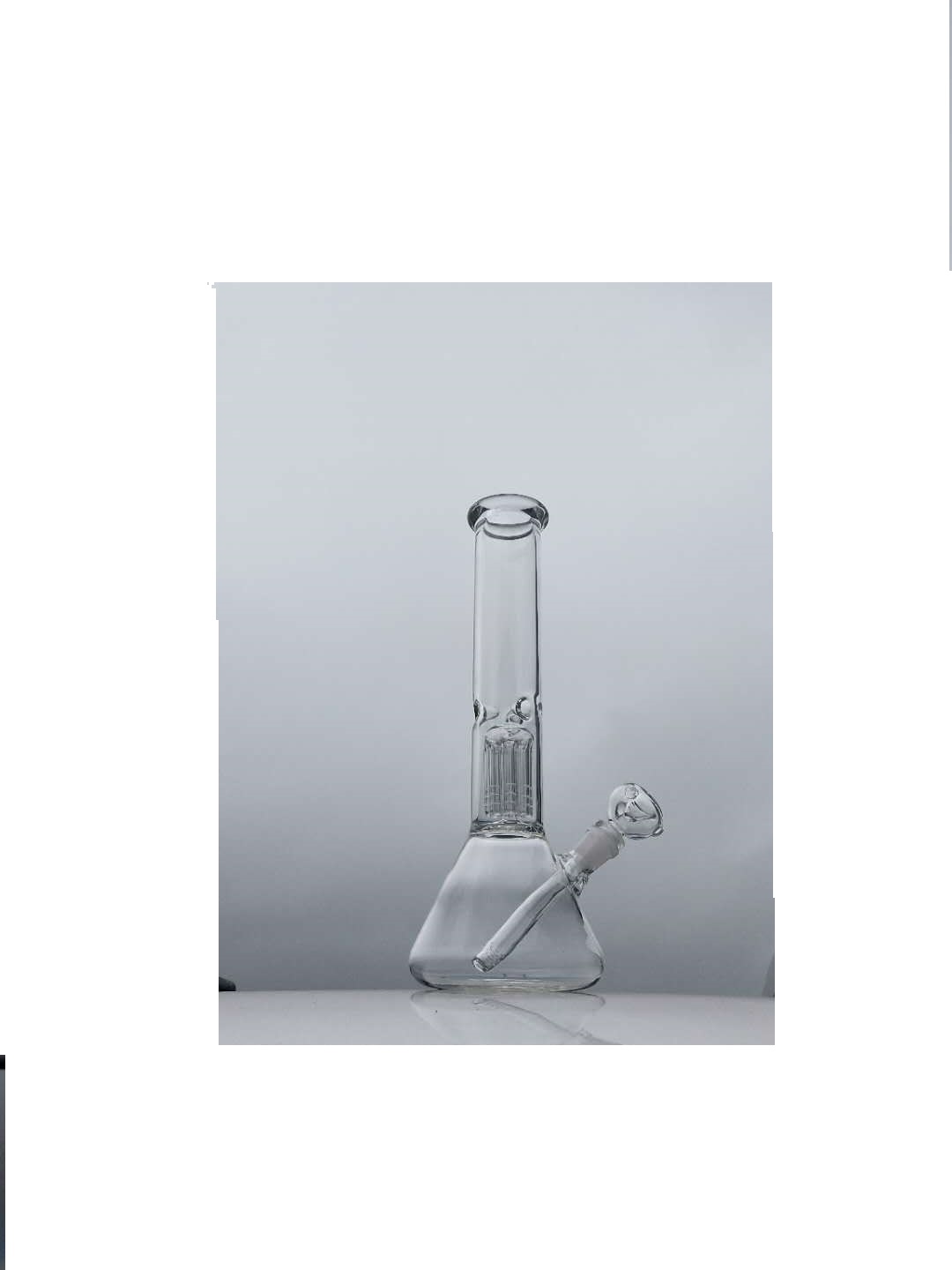 

New pattern High 33 cm, base: 11.5 cm, 18 mm joint glass bong glass water pipe,black