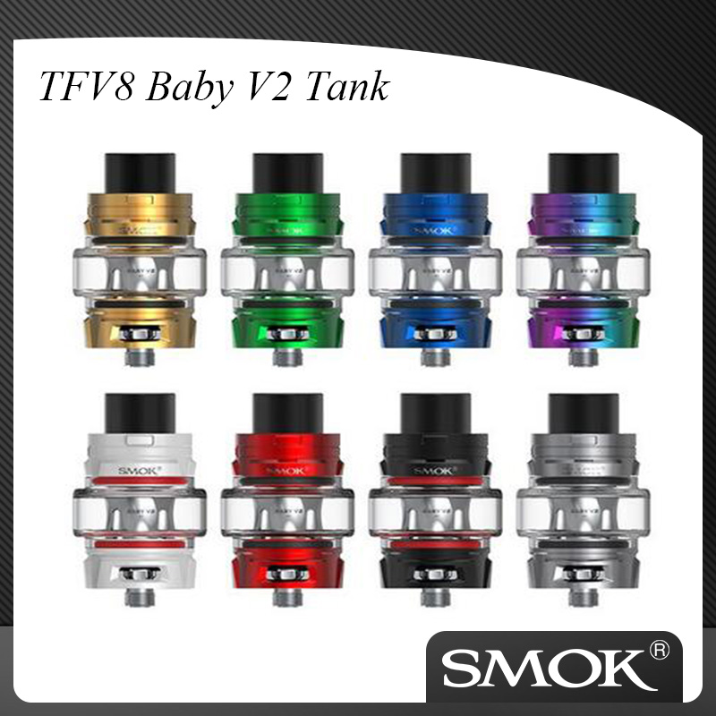 

Authentic Smok TFV8 Baby V2 Tank With V2 A1 A2 Coils Head for Smok Species Starter kit