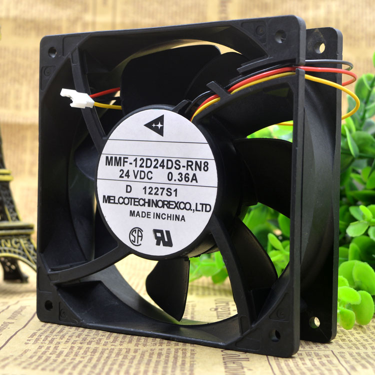 

For Original Yaskawa Inverter MMF-12D24DS-RN8 12CM 12038 24V 0.36A Fan