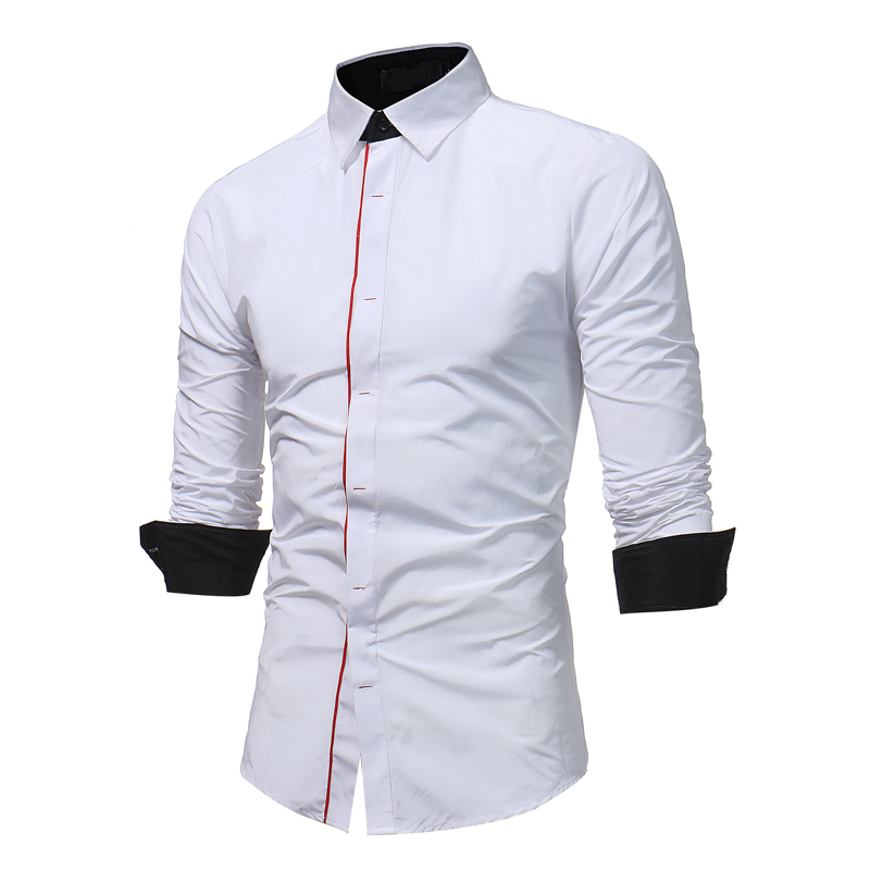 HOT 2018 Autumn winter fashion joker Mens Long Sleeve Shirts Slim fit Casual Shirt for Men starry sky pentagram dress shirts